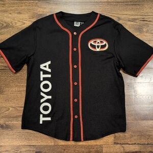 Mens Toyota black with logo jersey size S